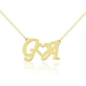 Nowość. personalizowany naszyjnik z literkami i sercem w super cenie