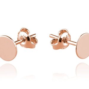Nowość. Kolczyki koła 6mm rose gold – super cena