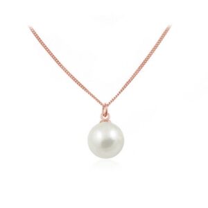 Nowość. srebrny naszyjnik abigail m z perłą swarovski 10mm w super cenie