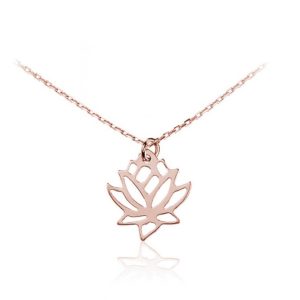 Nowość. naszyjnik lotos rose gold w super cenie