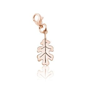 Nowość. charms liść dębu rose gold nellie – super cena