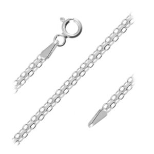 Nowość. Srebrny łańcuszek bismark w super cenie