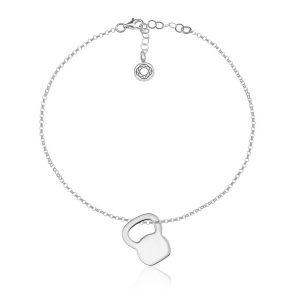 Nowość. srebrna bransoletka move z kettlebell w super cenie