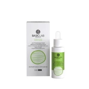 Nowość. super cena: basiclab serum antyoksydacyjne 20% glow calm 30ml