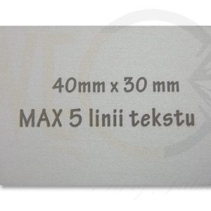 Nowość. Płytka grawerowana univ-1 w super cenie