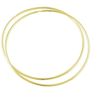 Nowość. złocone kolczyki koła 80mm w super cenie