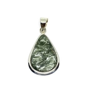 Nowość. wyjątkowy wisiorek z serafinitem łezka w super cenie