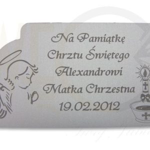 Nowość. duża blaszka na chrzest św. a5 w super cenie