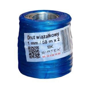 Drut ocynkowany wiązałkowy 1 mm 2x50 m nowość super cena