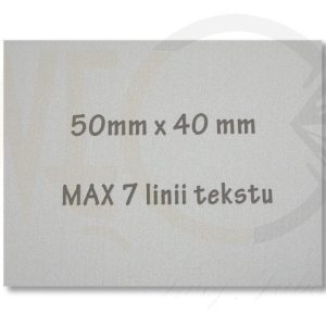 Nowość. Grawerowana płytka wzór univ-2 w super cenie