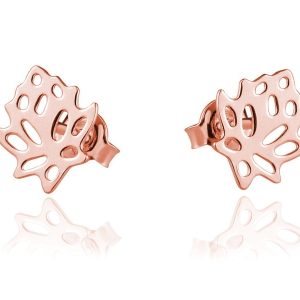 Nowość. kolczyki lotos rose gold w super cenie