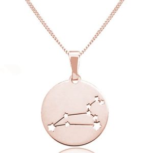 Nowość. ażurowy naszyjnik zodiak rose gold w super cenie
