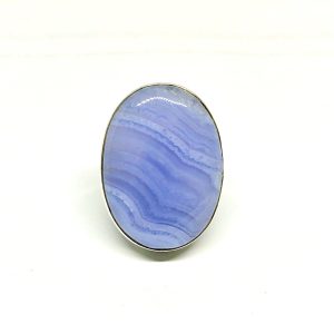 Nowość. pierścionek z agatem blue lace r.16-19 w super cenie