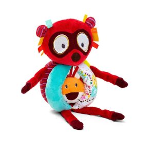 Lemur george super cena nowość – grzechotka z uchwytami i dzwoneczkiem