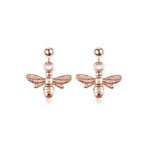 Nowość. kolczyki pszczółki rose gold w super cenie