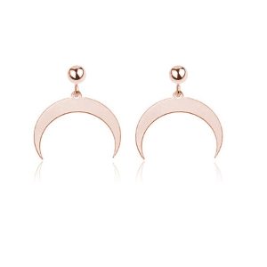 Kolczyki lunula rose gold – nowość. Super cena na start