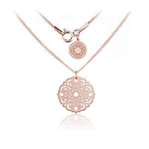 Nowość. Naszyjnik rozetka Sophie rose gold w super cenie