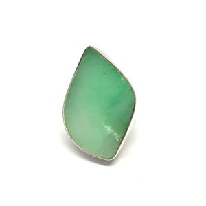 Nowość. pierścionek z chryzoprazem r.16/17 w super cenie