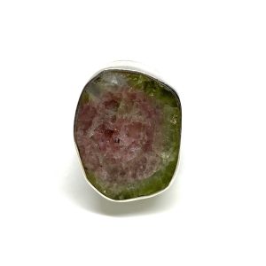 Nowość: pierścionek z turmalinem arbuzowym r.16 w super cenie