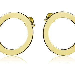 Nowość. Kolczyki celebrytki ring 17mm złocone 24K w super cenie