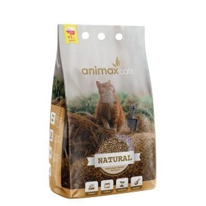Nowość. super cena: żwirek lawendowy animax cats ze słomy, 8l