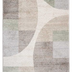 DYWAN 220 x 160 GEOMETRIA ZIELONO-SZARY JAKOŚĆ