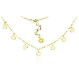 Nowość. złocony choker karma ring – modny naszyjnik w super cenie