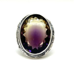Nowość. pierścionek z ametrynem 16-18 w super cenie
