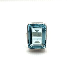 Nowość. pierścionek z topazem, rozmiar 9-11 w super cenie