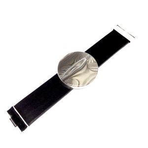 Nowość: skórzana bransoletka z krzemieniem pasiastym w super cenie