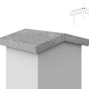 Daszek dwuspadowy nordic grey 3cm nowość w super cenie