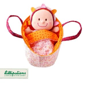 Nowość. dzidziuś eline w koszyczku z ubrankiem i grzechotką w super cenie