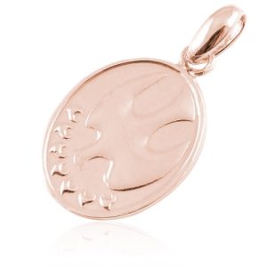 Nowość. srebrny medalik duch święty rose gold w super cenie