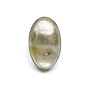 Nowość. Pierścionek z kryształem górskim i rutylem w super cenie