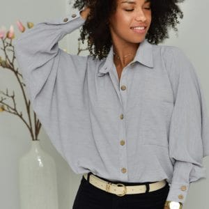 Nowość: oversizowa koszula marta szara w super cenie