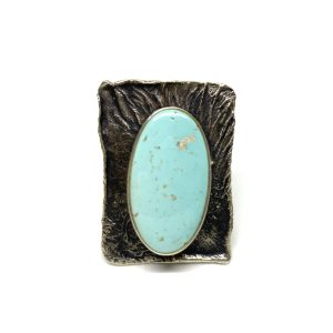 Nowość. pierścionek z turkusem (r.17,18) w super cenie