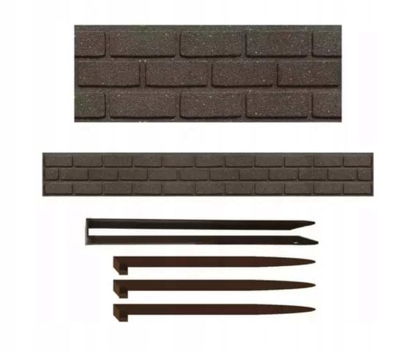 OBRZEŻE OGRODOWE TRAWNIK BRICKS 120x15 CM PALISADA