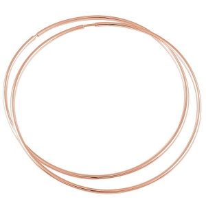 Nowość. kolczyki koła 80mm rose gold – super cena