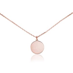 Nowość. srebrny naszyjnik 925 rose gold z kółeczkiem w super cenie