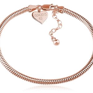 Nowość. bransoletka modułowa rose gold beads z grawerem w super cenie