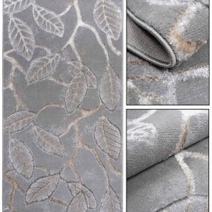 Nowość. Modny dywan plush liście 230x160 cm w super cenie