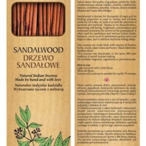 Nowość. kadzidełka sandałowe sattva 30g w super cenie