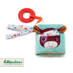 Nowość. mini książeczka farma z gryzakiem i szeleszczącą folią w super cenie