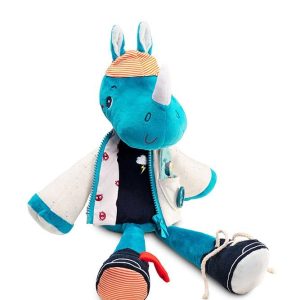 Nowość. rhino marius - aktywna przytulanka do nauki ubierania w super cenie