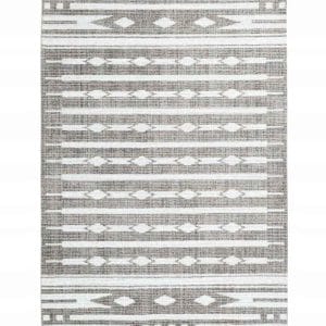 Nowość. Gruby szary dywan boho z frędzlami 140x80 w super cenie