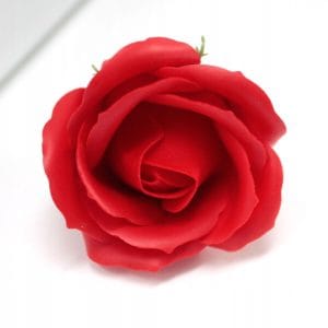 Nowość. mydlana czerwona róża 6,5x5 cm, 2 sztuki w super cenie