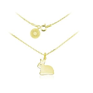 Nowość. Srebrny naszyjnik króliczek w super cenie