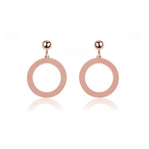 Nowość. srebrne kolczyki koła karma rose gold w super cenie
