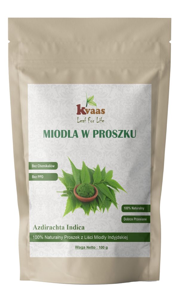 KVAAS KVAAS NEEM W PROSZKU MIODLA INDYJSKA POWDER PROSZEK 100g