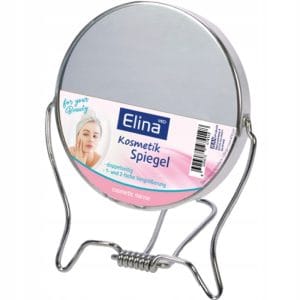 Nowość. Dwu­stronne lusterko Elina Med 9,5 cm metalowe w super cenie